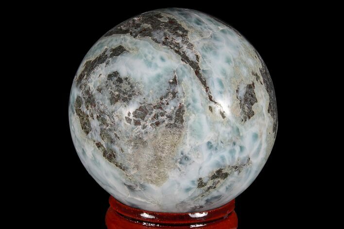 Polished Larimar Sphere - Dominican Republic #168189